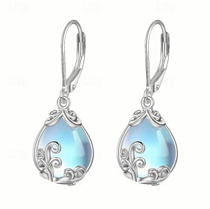 1 Pair Drop Earrings For Women's Street Date Beach Alloy Pear Cut