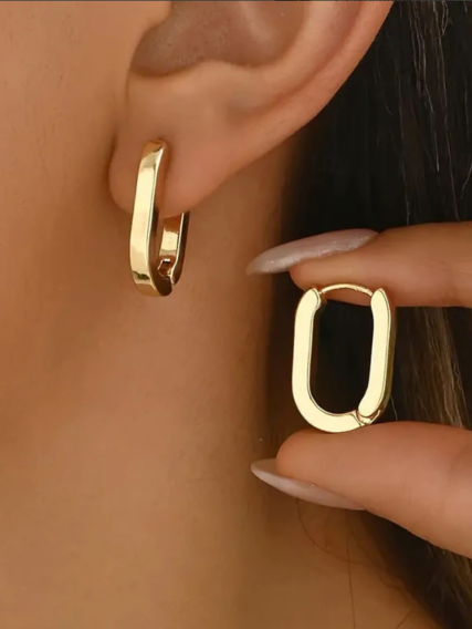 1 Pair Earrings For Women's Daily Street Stainless Steel